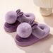 Women's Cotton Slippers, Women's Cotton Nest Full Package With Plush Slippers, Women's Bags, Feet For Home Warmth, Women's Woolen Slippers_vogvips.com