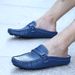 Sandals Personalized Helless Baotou Fashion Slippers Bean Trendy Men's Shoes Half Support Summer Pito_vogvips.com