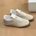 Womens Casual Genuine Leather LaceUp Flat Unisex Suede Fashionable Mens Sneakers Luxury Skate Shoes_vogvips.com