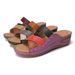 Women's Shoes New Color Matching Women's Sandals Large Size Fish Mouth Fashion Cross Color Matching Slippers_vogvips.com