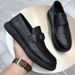 Casual Driving Business Breathable Soft Sole Loafers Leather Men's Slip-On Lazy Shoes_vogvips.com