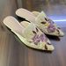 Women’s Shoes Foot Non Slip Women's Single Shoes Embroidered Flowers Flat Pointed Mule Slippers Closed Toe Outdoor Shoes Retro Scoop Shoes_vogvips.com
