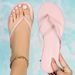 Outdoor Summer Print Leopard Print New Beach Non-slip Women's Sandals With Toe Flip-flops_vogvips.com