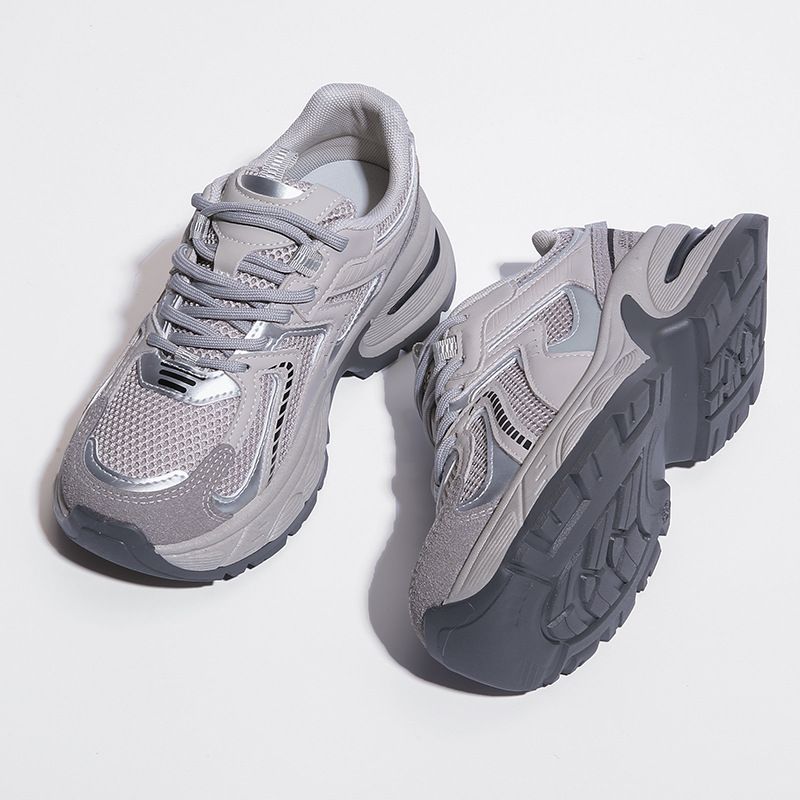 Ins Korean Style New Dad For Women 2024 Spring Student Sports Running Casual Shoes Thick Sole Height Increasing BS119_vogvips.com