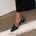 2023 New Summer Retro Large Size Pointed Toe Commuter Sexy Mid-He Closed-Toe Sandals For Women With Checkered Thick_vogvips.com