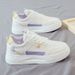 New Women S Casual Sneakers White Comfortable Platform Sports Shoes Color Blocking Wholesale_vogvips.com