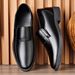 Cross-Border Large Size Patent Business Casual Formal Korean Version British Style Pointed Toe Men's Leather Shoes_vogvips.com