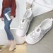 Soft Soled Forest Style Niche Mesh Shoes, Hollowed Out Breathable Cotton And Linen Sandals, Women's Thick Soles, Summer_vogvips.com