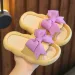 Summer Kids Home Anti Slip Soft Sole Girls Bath Slipper Cartoon Cute Wer Bow Princess Slippers Children Beach Shoes_vogvips.com