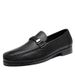 Spring New Business Casual Leather For Men, British Style Slip-On Soft Sole Lazy Shoes_vogvips.com