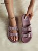 New Luofu Fashionable Women's Outdoor Double-Buckle Sandals, Thick-Soled Eva Material, Comfortable And Eco-Friendly_vogvips.com