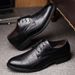 Men's Leather 2025 Spring Business Formal Groomsmen Casual Wedding Shoes Comfortable Versatile_vogvips.com