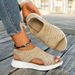 New Breathable Flying Woven Fish Mouth Thick Sole Casual Sports Sandals_vogvips.com