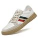 Casual Board Shoes Men's Color Matching Breathable Beef Tendon Sole White Shoes_vogvips.com