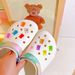 Hole Shoes Accessories DIY Accessories Xiaohongshu Dopamine Jelly Color Transparent Color Bear Candy Color Small Bear_vogvips.com