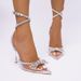 Summer New Heel Sandals With Bowknot Rhinestones Women, Stiletto Pointed Toe High Heels For European And American Ladies_vogvips.com