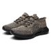 Neutral Round Toe Mesh Layer Fabric Surface Single With Front Lace Up Lazy Shoes, Shock Absorption, Flat Heel Casual_vogvips.com