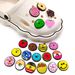 20 Set Cartoon Donut Series Shoes Flower Shoe Buckle Soft Glue Cute Garden Shoe Accessories Accessories_vogvips.com