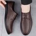 Men's Spring And Autumn Business Casual Light Lace-up Genuine Leather Soft Sole Dad Breathable Fashion Shoes_vogvips.com