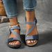 New 2025 European And American Women's Cross-border Trade, Large Size, Stitched Wedge Heel, Casual Velcro Sandals For_vogvips.com