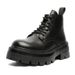 Men's Shoes Casual Big Head Leather Boots Thick Sole Inner Height Increase High Top Leather Shoes Martin Boots_vogvips.com