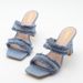 Women's Shoes New Sexy Square Toe Rhinestone Stiletto Heel Sandals, Simple And Versatile Solid Color Plus Size Women's Shoes_vogvips.com