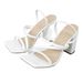 2026 Summer New Square-Toed High-Heel Sandals For Women With Multiple Elastic Straps And Chunky Heels, Wholesale From_vogvips.com