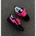 New American-style Storm Lightning Pink Color-block Chunky Sneakers For Men And Women, Retro Versatile Black Casual_vogvips.com