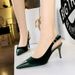 8315-A1 Banquet High Heels Backless Women's Patchwork Pointed Toe Shih Tzu Velvet Hollow Back Strap Single Shoes_vogvips.com