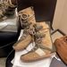 Women Boxing Boots Flat Lace-Up Boxing Short For Women 2025 New Autumn Fashion Versatile Elegant High-End Feel Knight Boots_vogvips.com