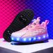 Children's Heelys Boys Adult Double Wheel Flying Shoes With Wheels Girls Students Roller Skates_vogvips.com