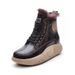 Women's Snow 2025 Winter European And American Style Warm Cotton Shoes Rabbit Fur Lined Thick Sole Mid-Calf Boots Trendy_vogvips.com