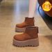 Snow Boots Thick-soled New Velvet Zipper Thermal Cotton Boots Versatile Casual Women's Short Boots_vogvips.com