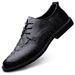 2023 Top Layer Cowhide Men's Fashion Versatile Style Youth Lace-up Crocodile Pattern Casual Leather Shoes Business_vogvips.com