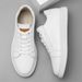 Brand Men's Genuine Leather Casual Shoes Classic Black Flat Sports Shoes Outdoor Hollow Out White Sneakers Large Size:36-47 Mo-y_vogvips.com