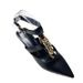 Women’s Shoes Spring And Summer Women's Shoes New Style Pointed Toe Buckle Metal Chain High Heel Mule Sandals Women's Shoes_vogvips.com