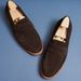 Men's Shoes Suede Penny Loafers, British Style Casual Slip On Genuine Leather Men's Shoes, Cowhide Suede Business Casual Men's Leather Shoes_vogvips.com
