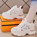 Spring Hot-Selling Meh Breathable Height-Increaing Single 2025 Thick-Soled Women' Sport Soft-Soled Non-Slip Dad_vogvips.com