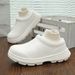 Winter Cotton Thick Sole Outdoor Fur PLUSH EVA Slippers For Men Indoor Women's Waterproof Shoes Chef Shoes Non-Slip_vogvips.com