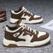 Men's New Winter High Top Korean Edition Versatile Board Youth Casual Sports Trendy Shoes Men_vogvips.com