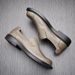 Euro Step 2021 Summer New Genuine Leather Soft Sole Breathable Slip-On Lazy Loafers Round Toe Pull-On Big Head Shoes For Men_vogvips.com