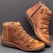 Hot 2025 Autumn Winter New Large Size Casual Short Women's Flat Boots_vogvips.com