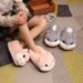 Autumn Winter Plush Cartoon Dog Full Coverage Indoor High-Quality Couple Slippers Home Cotton_vogvips.com