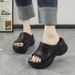 One Line Thick Soled Slippers Women In 2025, The Same Style As Popular Internet Celebrities, With Sloping Heels Women,_vogvips.com