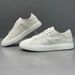 Men's Genuine Leather White Trendy Simple Low-top Casual Sneakers, European Style Men's Sho, Fashionable Versatile_vogvips.com
