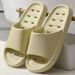 Home Hollowed Out Couple EVA Bath Leakage Anti Slip Bathroom Slippers Women Summer Indoor Support Shoes Stepping On Poop_vogvips.com