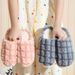 Women's Winter 2025 New Indoor Home Non-Slip Warm Furry Couple Cotton Slippers Maternity Shoes_vogvips.com