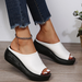 Summer Ladies Leather Sole Slippers Women Sexy High Heel Clogs Black Peep Toe Platform Mules Emal Slip On Sandals Shoes_vogvips.com