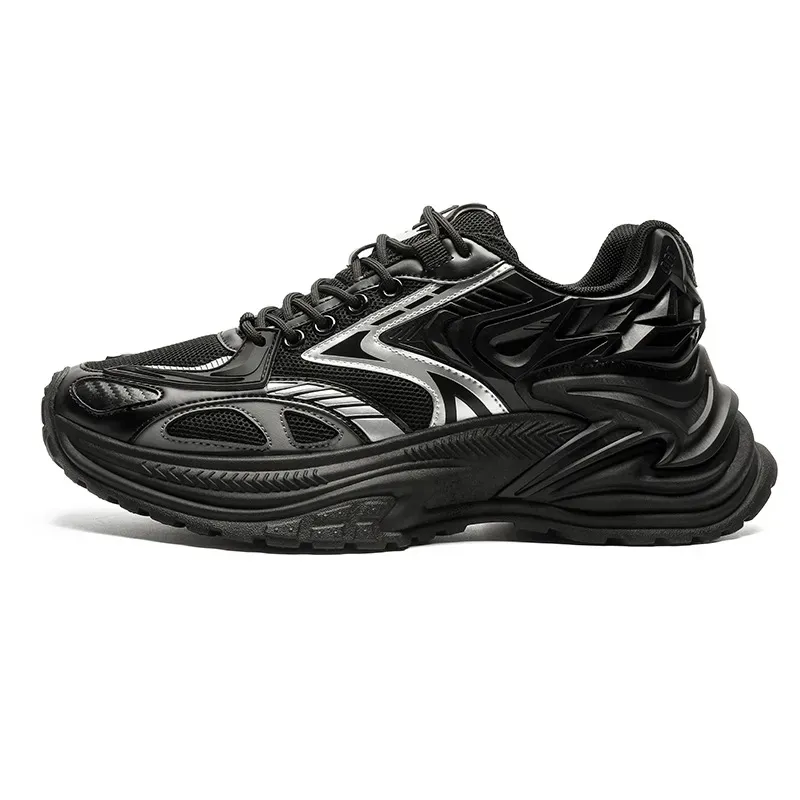 designer Shoes 2026 New Men's Chunky Dad Fashionable Mesh Breathable Sports Sneakers Casual Mecha Style Platform Shoes_vogvips.com