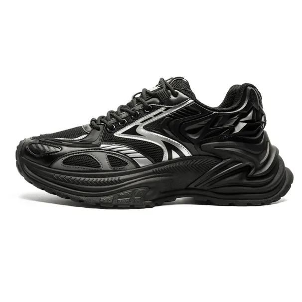 designer Shoes 2026 New Men's Chunky Dad Fashionable Mesh Breathable Sports Sneakers Casual Mecha Style Platform Shoes_vogvips.com